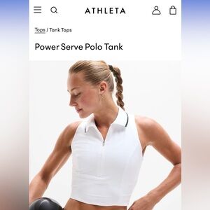 Athleta Women's Light Pink Zip-Up Crop Top